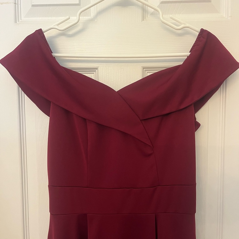 Off shoulder Cocktail Dress - high/low with POCKETS!